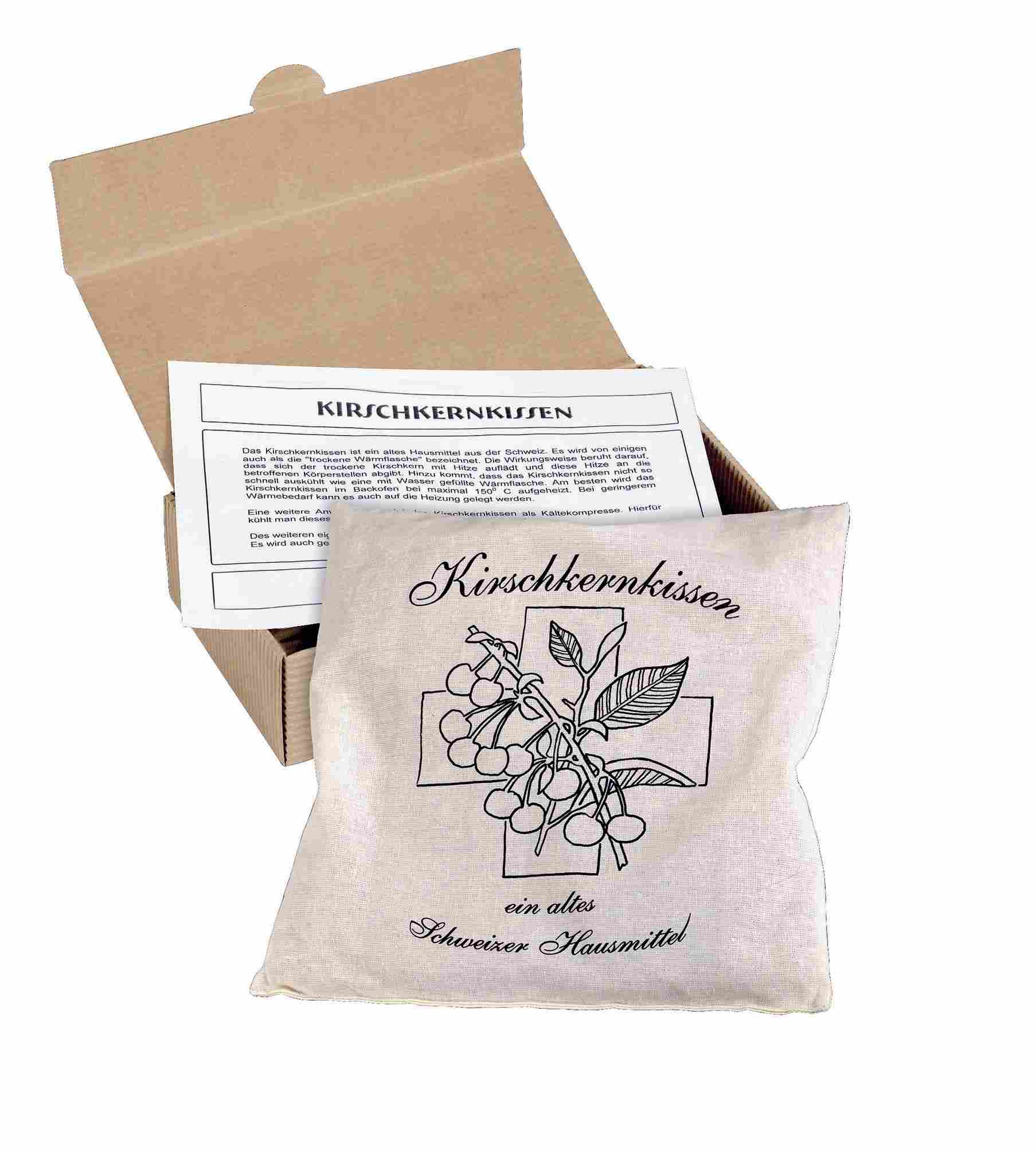 Kirschkernkissen im Präsentkarton