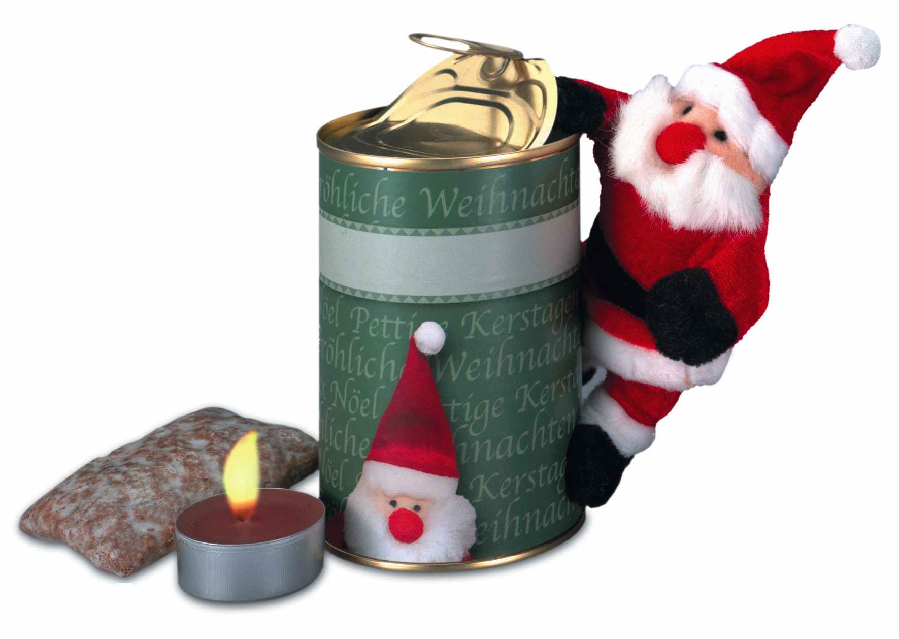 Magnetischer Weihnachtsmann in der Dose